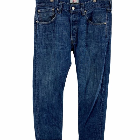 Levi's Other - Levis 501 Button Fly Straight Leg Jeans Med Wash